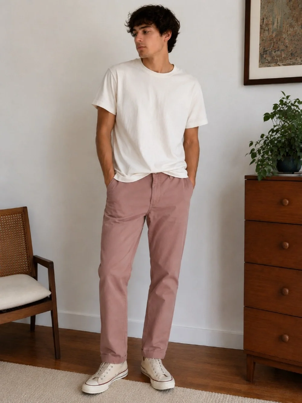 Banana Republic Slim Chino Pants Rose Clay NWOT 31x30